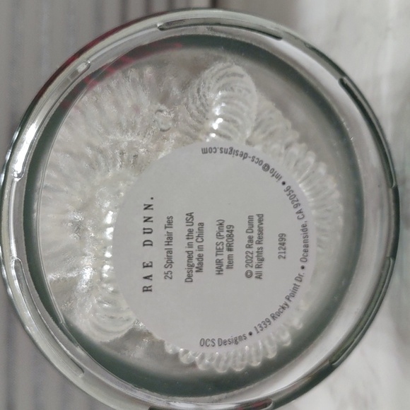 New Rae Dunn Glass Jar with Hair Ties - Picture 7 of 7